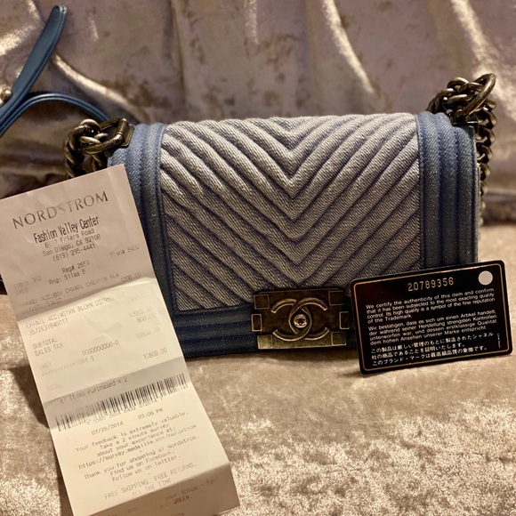 Chanel small denim boy bag - Picture 8 of 9